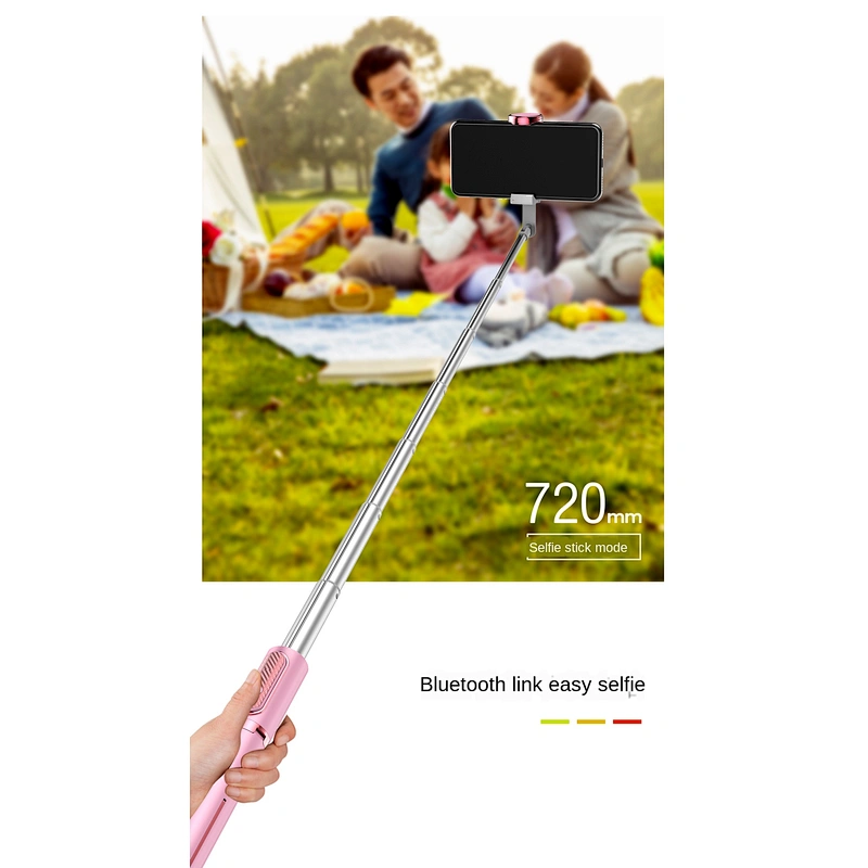 One-piece design high-quality rechargeable lithium batterie bluetooth flexible tripod selfie stick