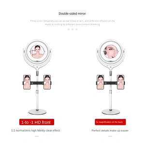 High quality standard usb ring light round base phone fill led ring light