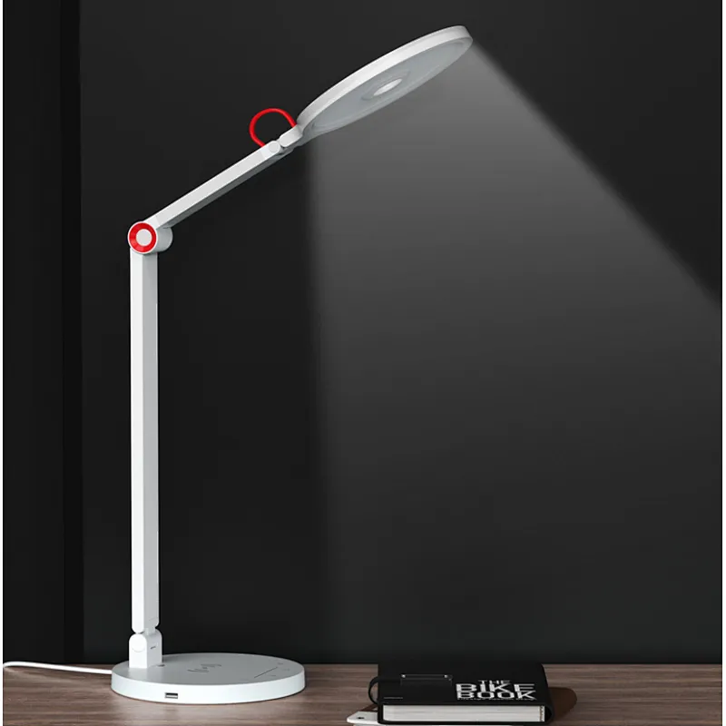 Wireless charging equipment five-level dimming portable metal table led down folded led light