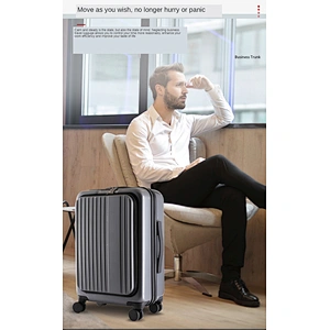 Front opening business design cardan wheel Boarding travel bags luggage