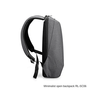 Front three-dimensional tailoring and full-open zipper design men travel waterproof business backpack