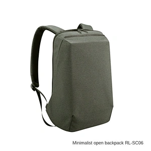 Front three-dimensional tailoring and full-open zipper design men travel waterproof business backpack