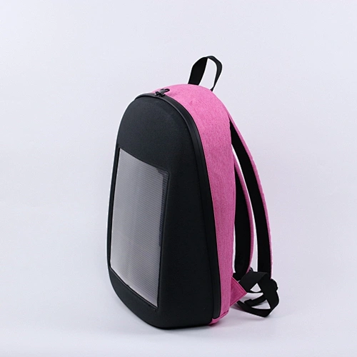 Waterproof fabricmulti-storage space full-color screen camping led backpack