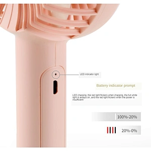 Special hot selling a built-in cosmetic mirror under the base hand battery standing electric fan