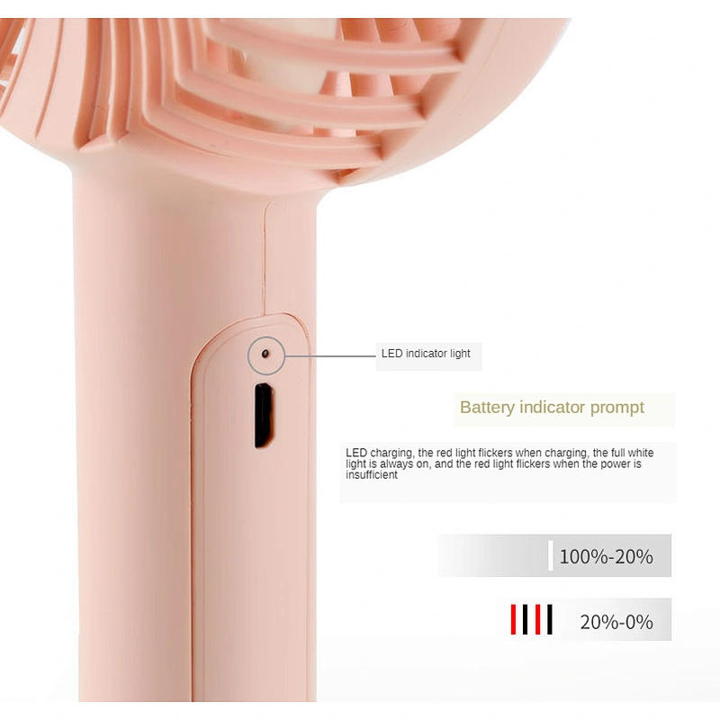 Special hot selling a built-in cosmetic mirror under the base hand battery standing electric fan