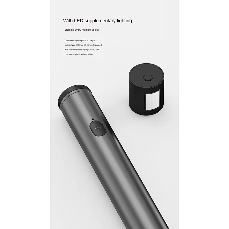 Mini portable one-key shooting with wireless bluetooth smart selfie stick stabilizer tripod
