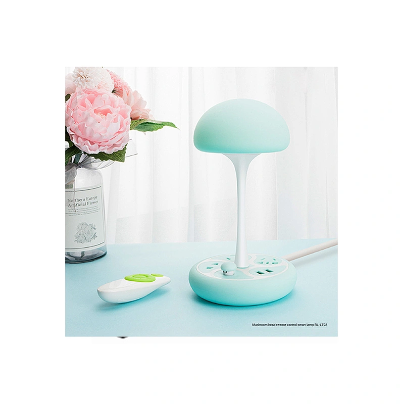 New national standard safety socket mushroom night light led strip lights remote control smart