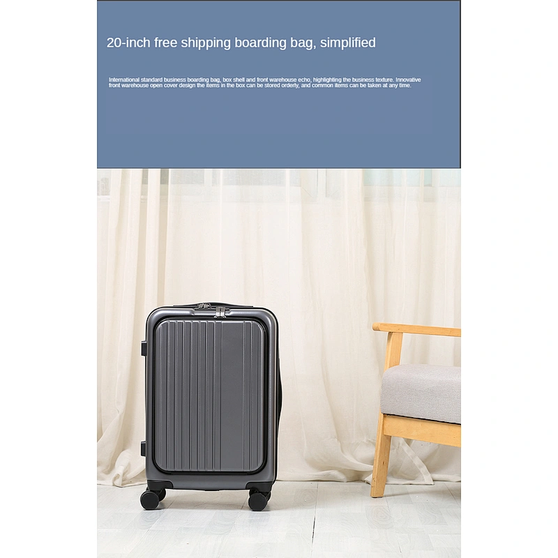 Front opening business design cardan wheel Boarding travel bags luggage