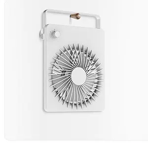 DC motor/ fluid fan design portable cooling desktop fan with 2000mA large capacity rechargeable battery