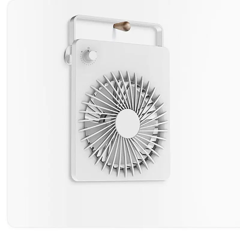 DC motor/ fluid fan design portable cooling desktop fan with 2000mA large capacity rechargeable battery