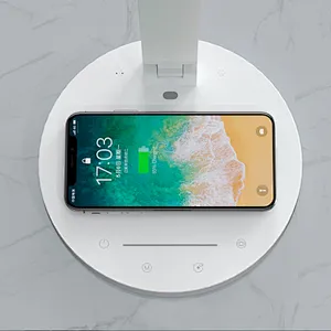Wireless charging equipment five-level dimming portable metal table led down folded led light
