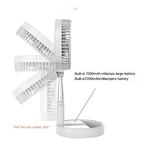 Economical Custom Design integrated charging folding storage floor usb desktop fan cooler