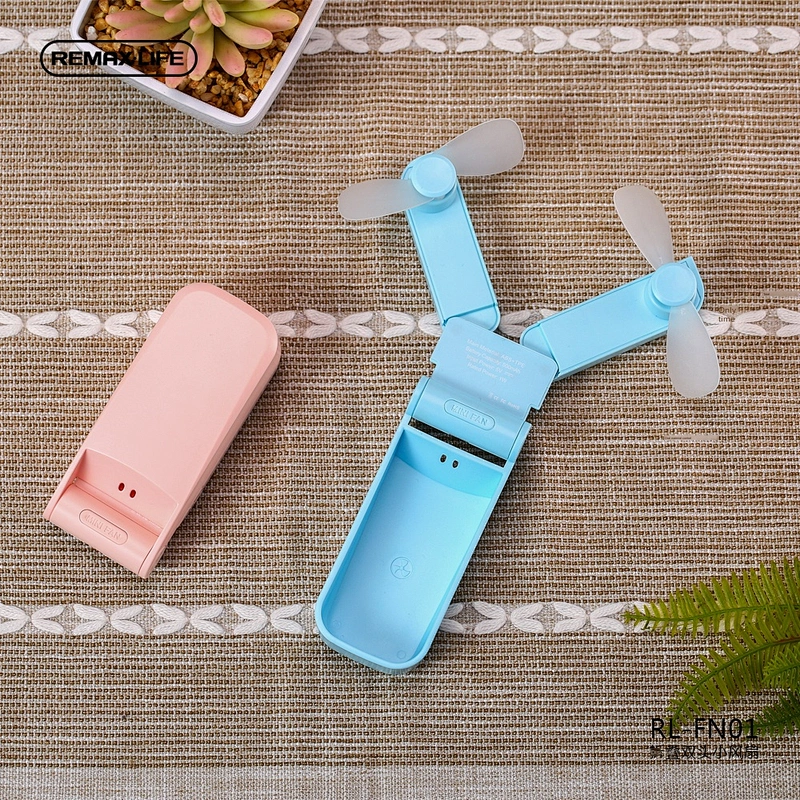 Promotional various durable using folding fan blade-small size hand electric portable usb mini fan