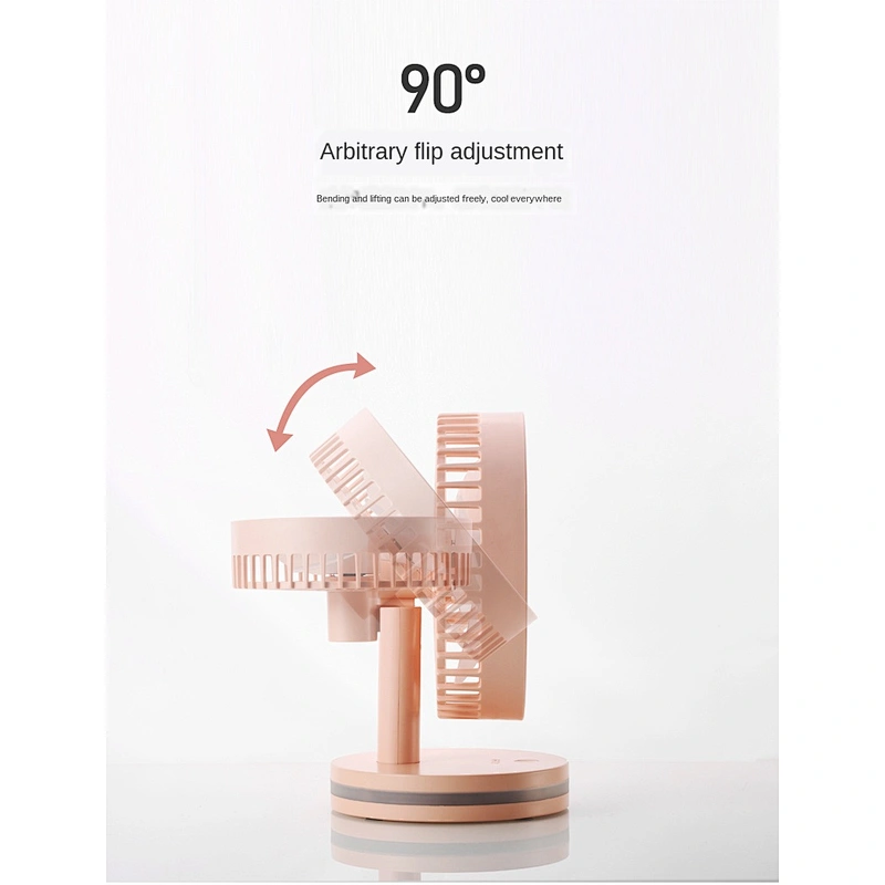 Ninety degree rotation adjustment silent air supply personal portable electric fan with powerbank