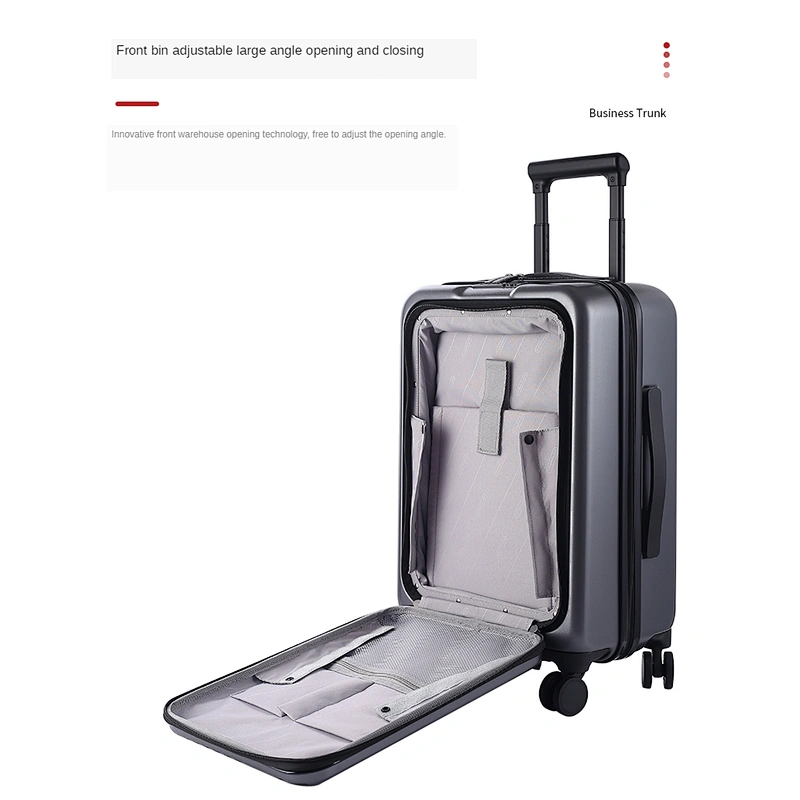 Front opening business design cardan wheel Boarding travel bags luggage