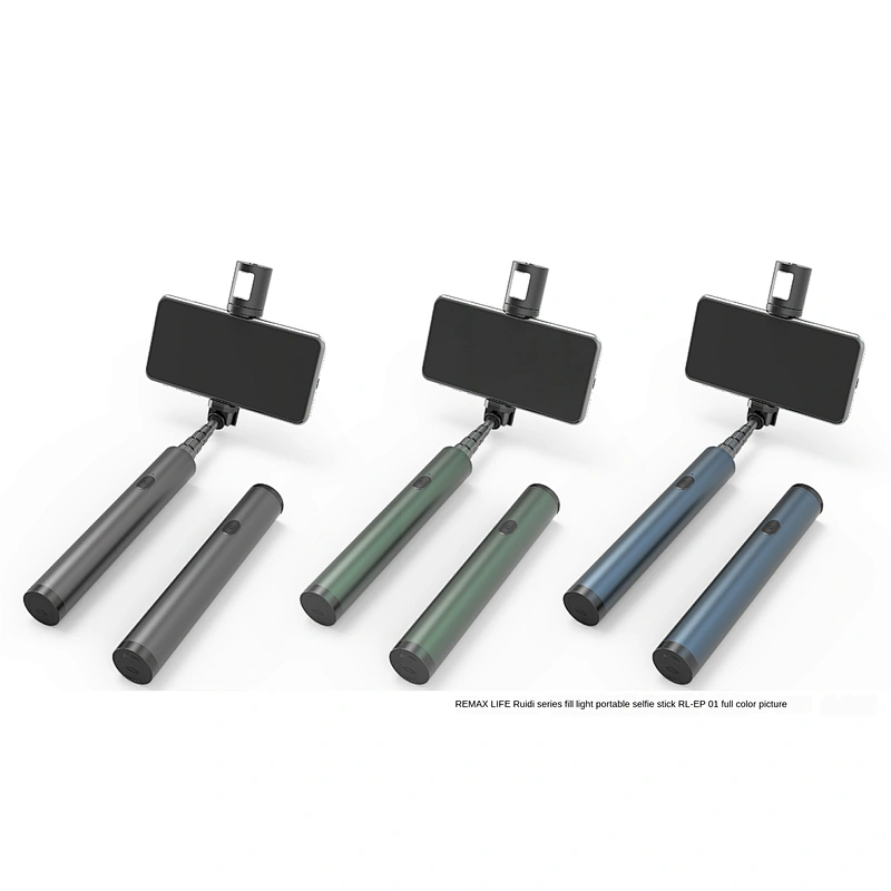 Mini portable one-key shooting with wireless bluetooth smart selfie stick stabilizer tripod