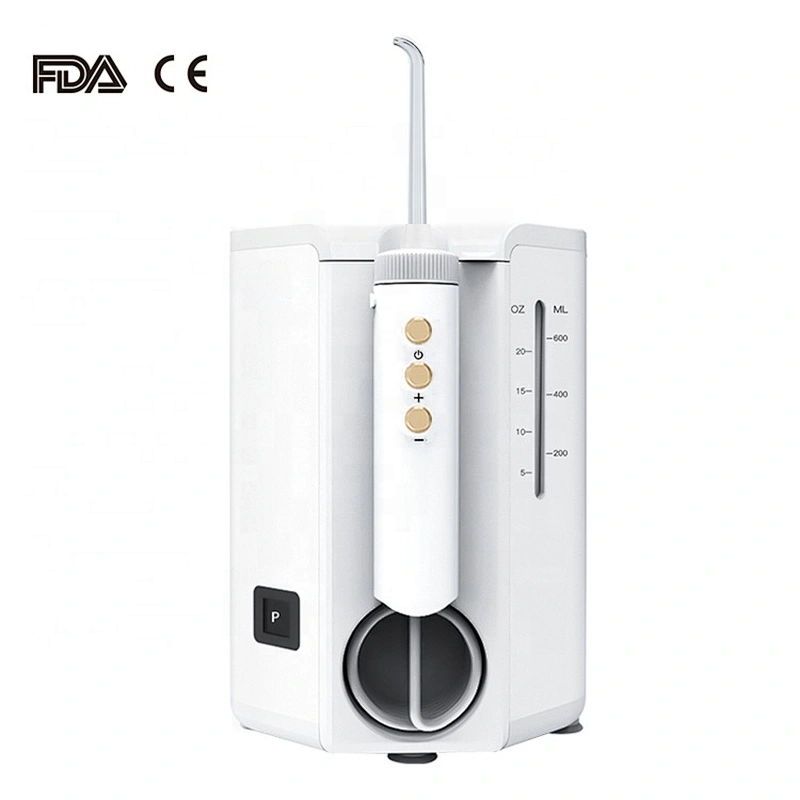 New Design  600ml Large  Water Tank Led Display Teeth Cleaner Tooth Flush Oral Irrigator Water Flosser