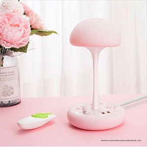 New national standard safety socket mushroom night light led strip lights remote control smart