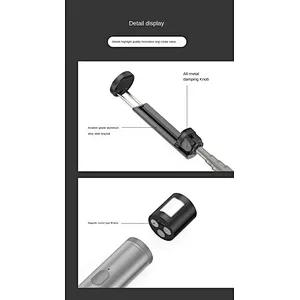 Mini portable one-key shooting with wireless bluetooth smart selfie stick stabilizer tripod