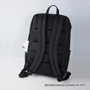 Rubberized Oxford cloth fabric classic business backpack