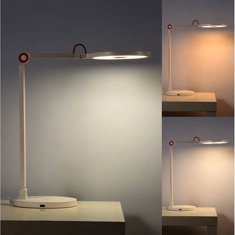 Wireless charging equipment five-level dimming portable metal table led down folded led light