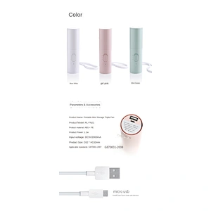 Hot sale best quality small size foldable pockets mini bladeless hand held mini rechargeable fan portable fan