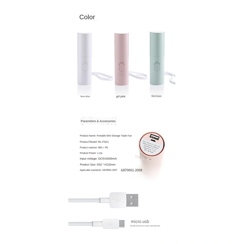 Hot sale best quality small size foldable pockets mini bladeless hand held mini rechargeable fan portable fan