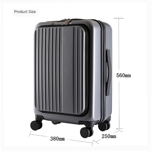 Front opening business design cardan wheel Boarding travel bags luggage
