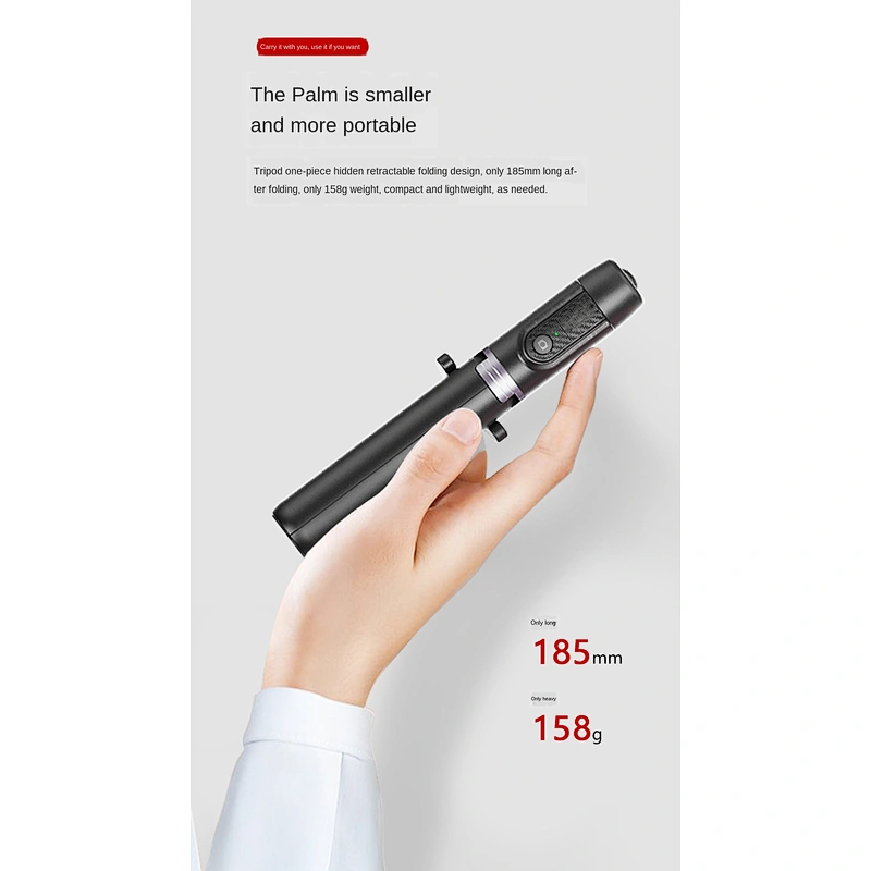 Exquisite and compact appearance auto smart shooting selfie stick selfie bluetooth tripod for smartphone