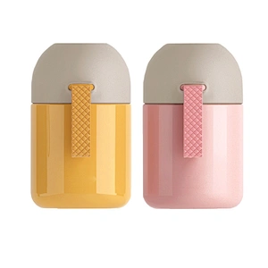 The middle cover to put the spoon 450ml stainless steel hot thermos cups