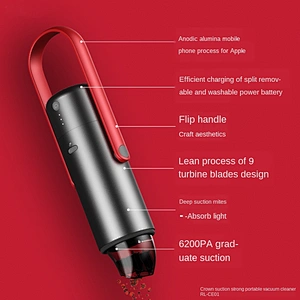 Wholesale high quality powerful brand new turbine blade design mini handheld car vacuum cleaner portable