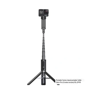 One-piece design separate bluetooth remote control 360-degree rotating mobile phone holder flexible selfie stick tripod