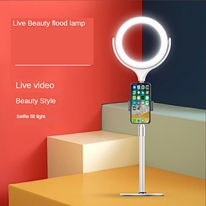 Fast delivery manufacture ring light round base phone holder beauty fill-in lightring light