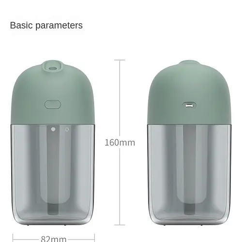 Large atomization volume atmospheric night light Compact and portable diffuser humidifier portable air