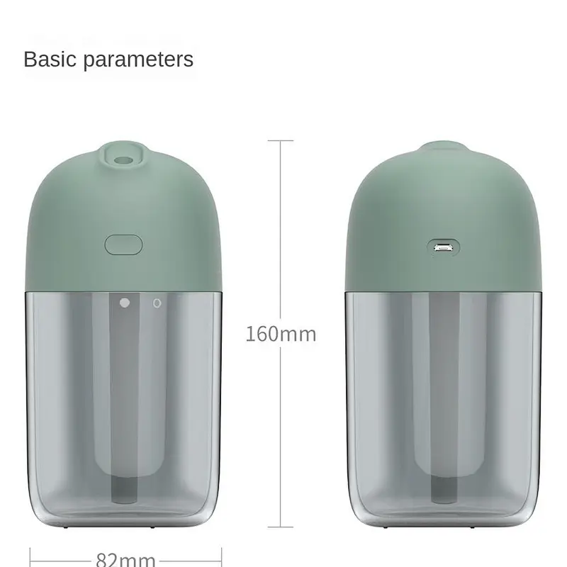Large atomization volume atmospheric night light Compact and portable diffuser humidifier portable air