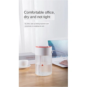 1L capacity water storage tank transparent water tank, creative water level buoyancy ball mini room diffuser air humidifier