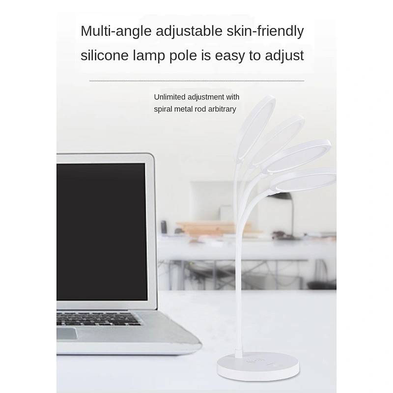 Simple design of lamp holder manufacture led desk lamp light with wireless charging
