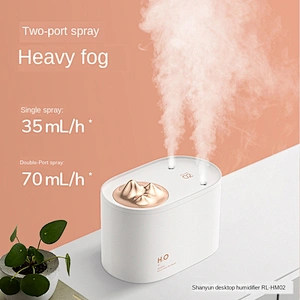 Wireless Humidification independent double spray usb mini portable air desktop humidifier