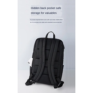 Rubberized Oxford cloth fabric classic business backpack