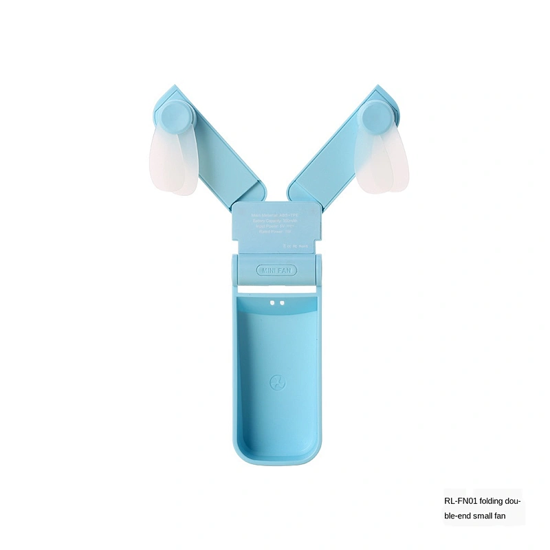 Promotional various durable using folding fan blade-small size hand electric portable usb mini fan
