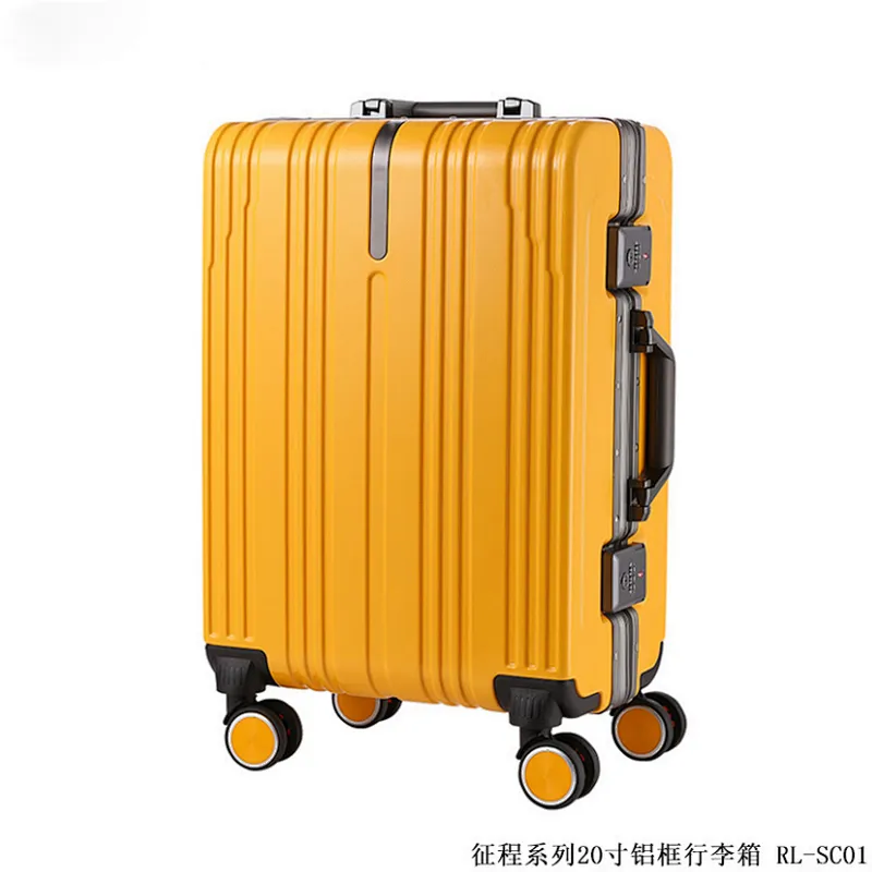 High compression PC shell three-fold aluminum alloy rod aluminum luggage traveling boarding carry
