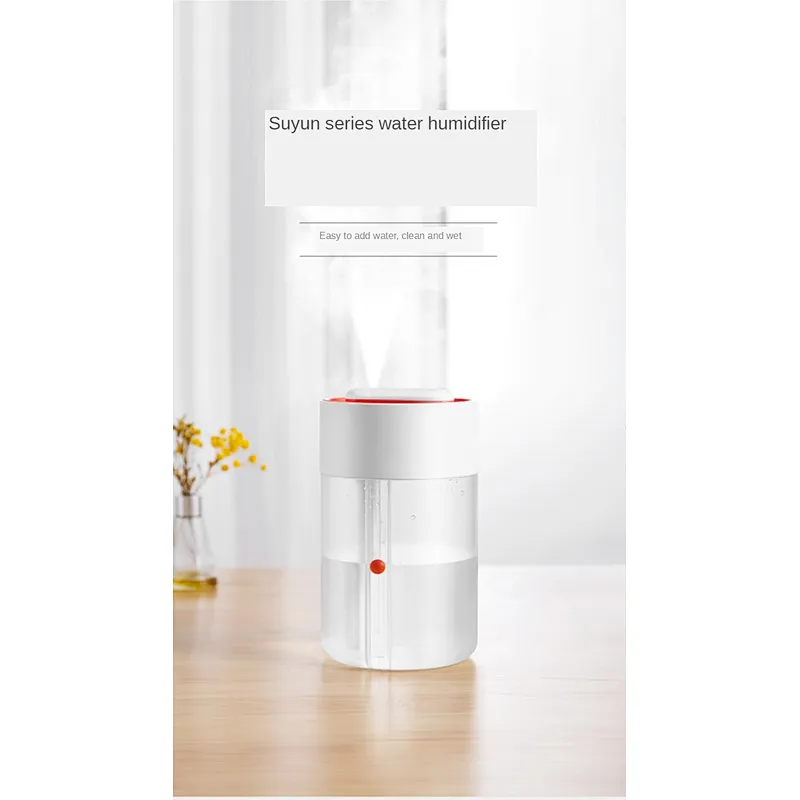 1L capacity water storage tank transparent water tank, creative water level buoyancy ball mini room diffuser air humidifier
