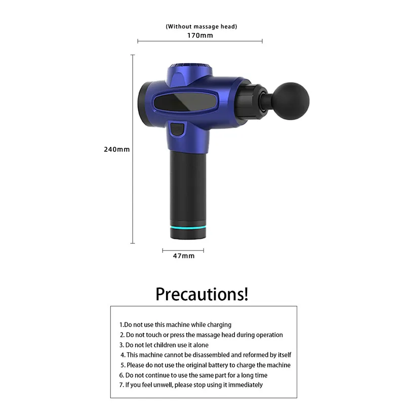 2020 New Design Custom color capacity sports fitness body massage gun mini