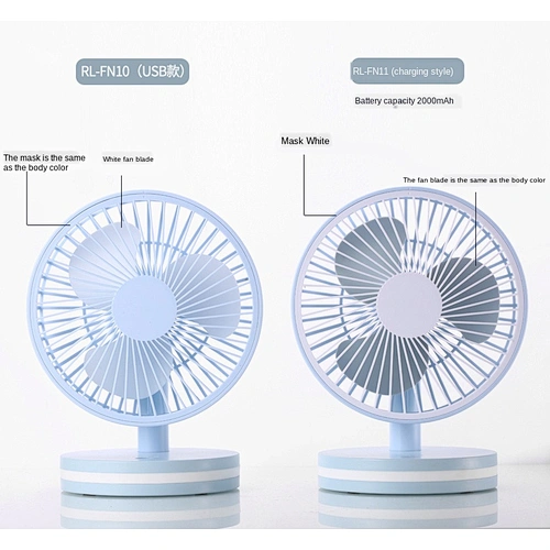 Ninety degree rotation adjustment silent air supply personal portable electric fan pink usb mini