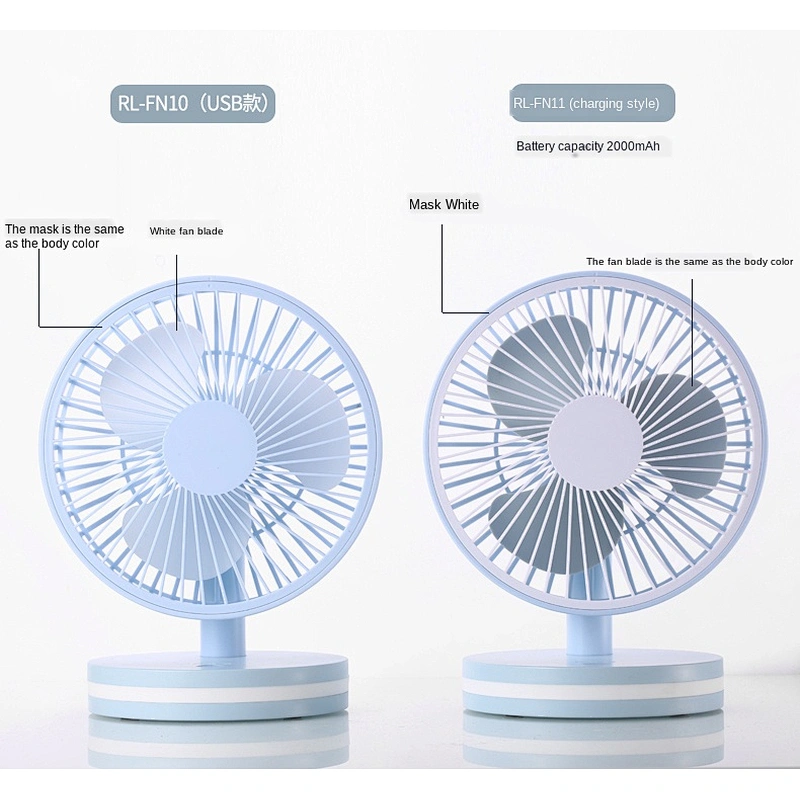 Ninety degree rotation adjustment silent air supply personal portable electric fan pink usb mini