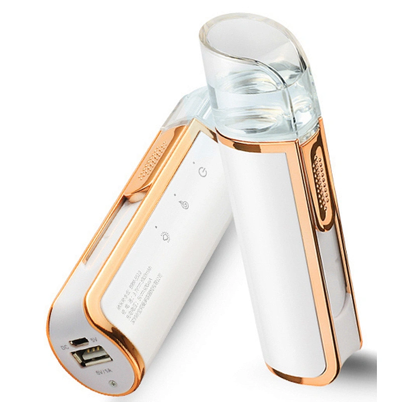 Rechargeable Portable Soft Comfortable Steamer Manual Silicon Nano Handy Facial Mist Sprayer