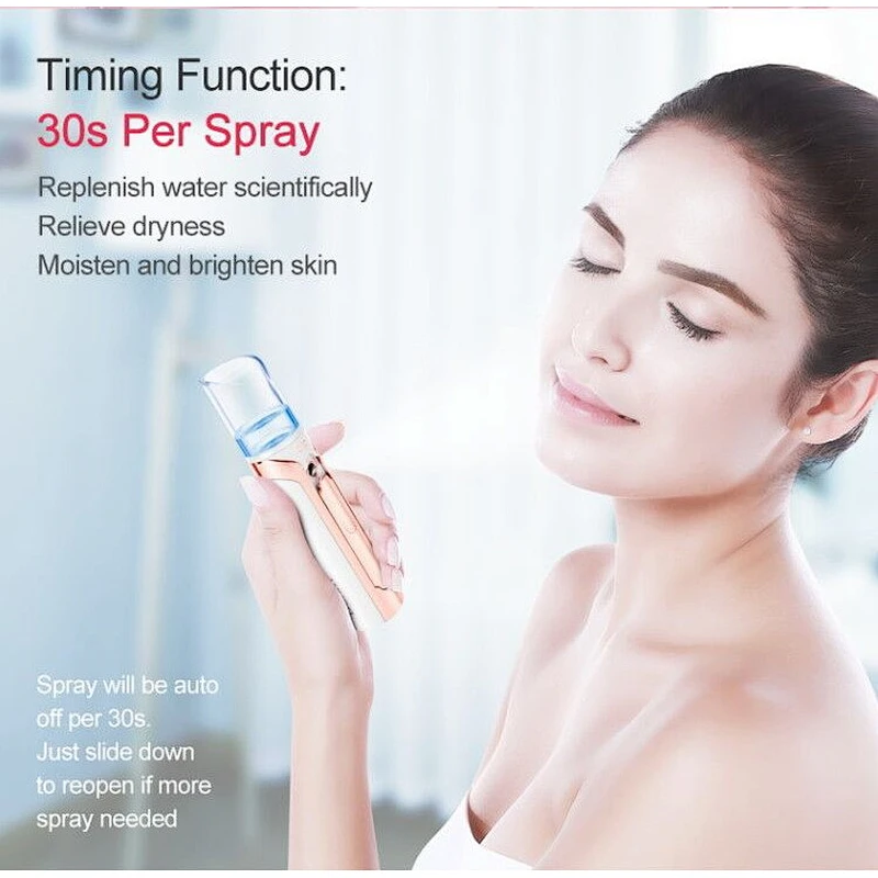 Portable Soft Comfortable Usb Humidifier Rechargeable Facial Nano Mist Sprayer