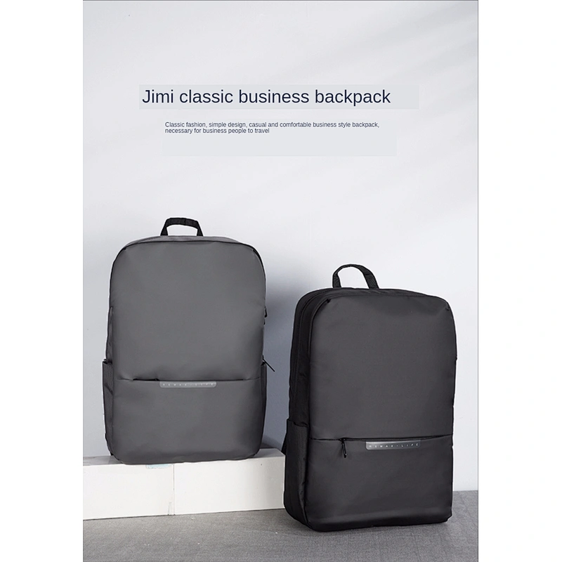 Rubberized Oxford cloth fabric classic business backpack