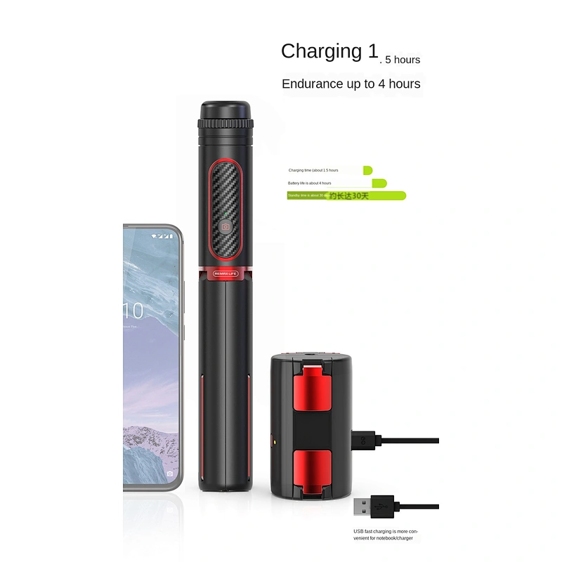 New design high-quality rechargeable lithium batterie bluetooth flexible portable selfie stick