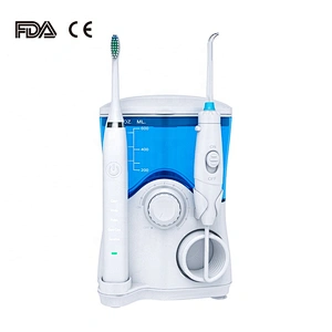 2 In 1 Ultrasonic Electric Toothbrush And Oral Irrigator Cleaning Wholesale Water Flosser Kit